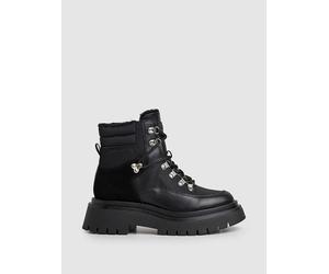 Pepe Jeans FOOTWEAR Leder-Boots "Queen Ice" in Schwarz - Größe 37 | Damen Stiefel