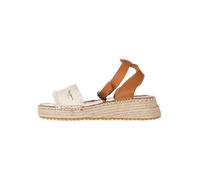 Pepe Jeans FOOTWEAR Leder-Keilsandaletten in Weiß - Größe 41 | Damen Sandalen