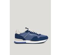 Pepe Jeans FOOTWEAR Leder-Laufschuhe in Blau - Größe 44 | Herrenschuhe Outdoorschuhe