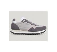 Pepe Jeans FOOTWEAR Leder-Sneakers "Brit" in Grau - Größe 39 | Damen Sneakers