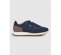 Pepe Jeans Herren Turnschuhe Ari Club Leder Marineblau Größe 45