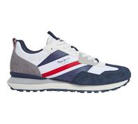 Pepe Jeans Foster Heat marineblaue Lederturnschuhe