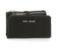 Pepe Jeans Gala Geldbörse mit Geldbörse, Schwarz, 14,5 x 9 x 2 cm, Kunstleder von Joumma Bags
