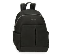 Pepe Jeans Gala lässiger Rucksack, Schwarz, 25,5 x 35 x 14 cm, Kunstleder, von Joumma Bags