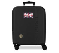 Pepe Jeans Henry Kabinenkoffer, schwarz, 40 x 55 x 20 cm, harter ABS-Kunststoff, integrierter Kombinationsverschluss, 37 l, 2,6 kg, 4 Doppelräder, Handgepäck von Joumma Bags