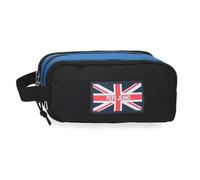 Pepe Jeans Henry Estuche Triple Schwarz 22x10x9 cm Polyester 1, 98L von Joumma Bags