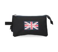 Pepe Jeans Henry Estuche Triple Schwarz 22x12x5 cm Polyester 1, 32L von Joumma Bags