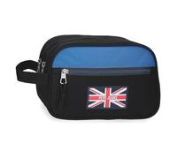 Pepe Jeans Henry Neceser Dos Compartimentos Anpassungsfähig Schwarz 26x16x12 cm Polyester 4, 99L von Joumma Bags