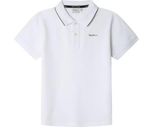 Pepe Jeans Henry-Poloshirt für Jungen, weiß, 8 Jahre