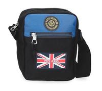 Pepe Jeans Henry Schultertasche Schwarz 17x21x7 cm Polyester 2, 5L von Joumma Bags