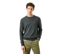 Strickpullover PEPE JEANS "ANDRE CREW NECK", Herren, Gr. S, grau (dunkelgrau marl), Strick, Obermaterial: 94% Baumwolle, 3% Kaschmir, 3% Wolle, unifarben, regular fit, Rundhals, Rippstrickbündchen, Pu