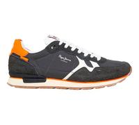Pepe Jeans Herren Brit Fly M Sneak, Black Washed Black, 10 UK