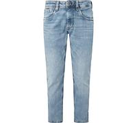 Regular-fit-Jeans PEPE JEANS "CASH", Herren, Gr. 30, Länge 30, blau (light used wiser), Denim/Jeans, Obermaterial: 89% Baumwolle, 10% Polyester, 1% Elasthan, leichte Abriebeffekte, normal lang, Jeans