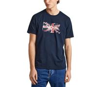 Pepe Jeans Herren Clag T-Shirt, Blau (Dulwich Blue), S
