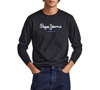 Pepe Jeans Herren Eggo Long T-Shirt, Schwarz, L