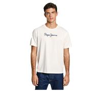 Pepe Jeans Herren Eggo N T-Shirt, Antique White, XL