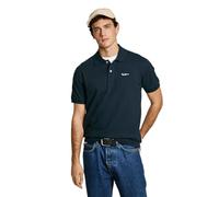 Pepe Jeans Herren Essential Polo Contrast Logo Poloshirt, Blau (Dulwich Blue), XXL