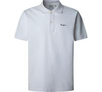 Pepe Jeans Herren Essential Polo Contrast Logo Poloshirt, Weiß (Weiß), S