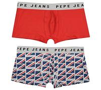 Pepe Jeans Herren Flag Tk 2P Trunks, Blue (Dulwich Blue), S (2er Pack)