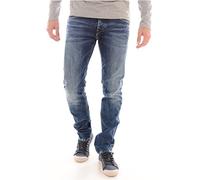 Pepe Jeans Herren Jeans Cash - Regular Fit - Blau - Streaky Stretch Medium W28-W40 98% Baumwolle, Größe:32W / 32L, Farbvariante:Streaky Stretch Medium Z23