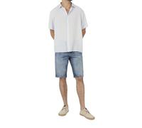 Pepe Jeans Herren Jeans Short Straight Short Cash Mid Waist Regular Fit - Blau W29-W40 Stretch