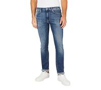 Regular-fit-Jeans PEPE JEANS "STANLEY", Herren, Gr. 34, Länge 34, blau (medium used powerflex), Denim/Jeans, Obermaterial: 93% Baumwolle, 5% Elastomultiester, 2% Elasthan, regular fit lang, Jeans (467