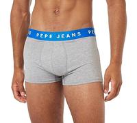Pepe Jeans Herren Logo Tk Lr 2P Trunks, Grey (Grey Marl), M (2er Pack)