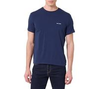 Pepe Jeans Herren M Basic Logo Stretch T-Shirt, Blau (Marineblau), S