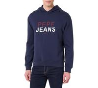 Pepe Jeans Herren M Seasonal Logo III Hoodie Sweatshirt, Blue(Navy), M, Blau (Marineblau), M