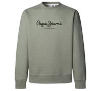 Pepe Jeans Herren Macbeth Melange Crew Sweatshirt, Grün (Militärgrün), XXL