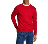 Pepe Jeans Herren New Andre Crew Neck Strickwaren, Rot (Rubinrot), L