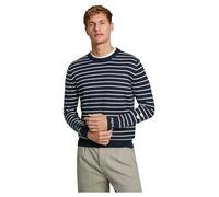 Pepe Jeans Herren New Andre Stripes Strickwaren, Blau (Dulwich Blue), X-Large
