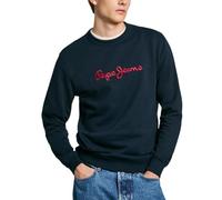 Pepe Jeans Herren New Joe Crew Sweatshirt, Blau (Dulwich Blue), XS