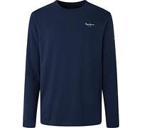 Pepe Jeans Herren Original Basic 2 Long N T-shirt, Blau (Navy), XS