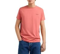 Pepe Jeans Slim Fit T-Shirt aus Baumwoll-Mix Modell 'ORIGINAL BASIC 3N' in Koralle, Größe XL
