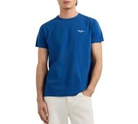 Pepe Jeans Slim Fit T-Shirt aus Baumwoll-Mix Modell 'ORIGINAL BASIC 3N' in Bleu, Größe XL