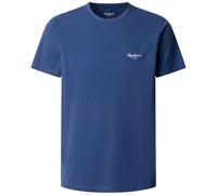 Pepe Jeans Slim Fit T-Shirt aus Baumwoll-Mix Modell 'ORIGINAL BASIC 3N' in Bleu, Größe L