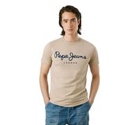 Pepe Jeans Herren Original Stretch N T-Shirt, Braun (Stone Beige), XXL