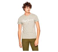 Pepe Jeans Herren Original Stretch N T-shirt, Grau (Grey Marl), XXL