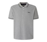 Pepe Jeans Herren Poloshirt - JETT, Kurzarm, Knopfleiste, Einfarbig Grau M