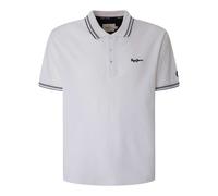 Pepe Jeans Herren Poloshirt - JETT, Kurzarm, Knopfleiste, Einfarbig Weiß L