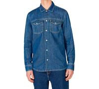 Pepe Jeans Herren Regular Overshirt Hemd, Blau (Denim-Hx5), L