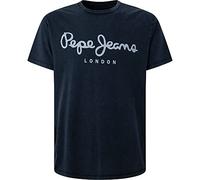 Pepe Jeans Herren Shirt Essential Denim Tee N, Blau (Indigo), M