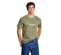 Pepe Jeans Herren Simon Tee T-Shirt, Grün (Safari Green), XS