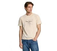 Pepe Jeans Herren Simon Tee T-Shirt, Weiß (Off-White), S