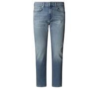 Slim-fit-Jeans PEPE JEANS "SLIM JEANS HATCH", Damen, Gr. 32, Länge 34, blau (mid blau light used), Denim/Jeans, Obermaterial: 99% Baumwolle, 1% Elasthan, slim fit, Jeans, mit Regular Waist (33805147-3