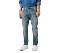 Straight-Jeans PEPE JEANS "CASH", Herren, Gr. 32, Länge 32, light blau used, Denim/Jeans, Obermaterial: 93% Baumwolle, 5% Polyester, 2% Elasthan, straight fit, Jeans Straight-Jeans, im 5-Pocket-Stil (