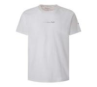 Pepe Jeans T-Shirt DAVID TEE – Rundhals, Kurzarm, Baumwolle, Logo, einfarbig Weiß – XXL
