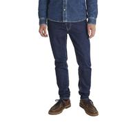 Tapered-fit-Jeans PEPE JEANS "STANLEY", Damen, Gr. 34, Länge 32, blau, Denim/Jeans, Obermaterial: 99% Baumwolle, 1% Elasthan, gerade, unten schmal, Jeans, Ziernähte an den Gesäßtaschen (73095549-34) b