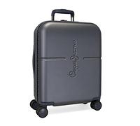 Pepe Jeans Highlight Kabinentrolley, blau, 40 x 55 x 20 cm, starr, ABS, integrierter TSA-Verschluss, 37 l, 3,22 kg, 4 Räder, Handgepäck